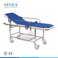 Esteira cirúrgica da emergência do hospital da plataforma da cama do ABS da entrega do quadro do metal AG-HS013 para pacientes